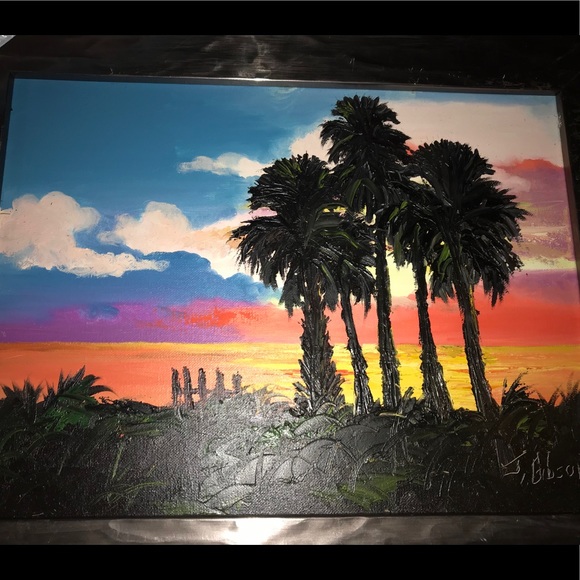 Highwaymen artist James Gibson painting